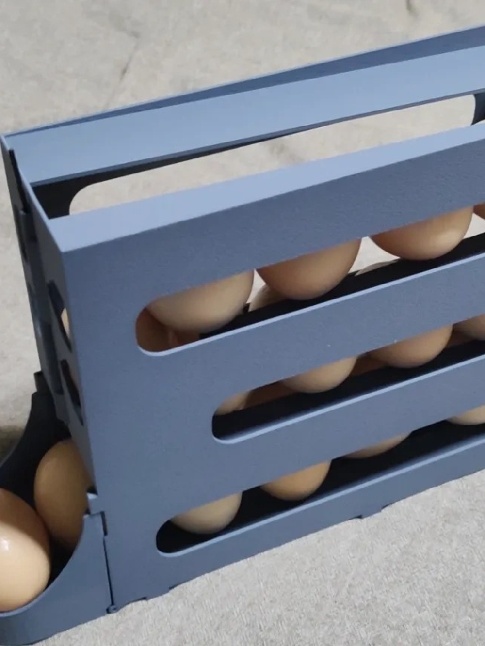 Blue Egg Storage Rack - Stackable Kitchen Organizer
